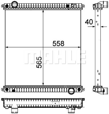 Radiator, racire motor WG2182264 WILMINK GROUP