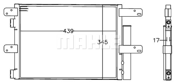 Condensator, climatizare WG2369029 WILMINK GROUP