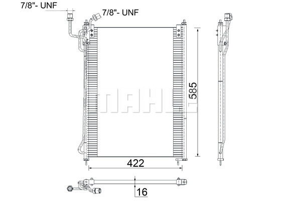 Condensator, climatizare WG2368776 WILMINK GROUP