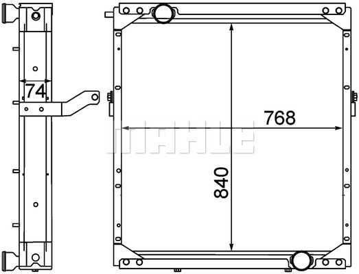 Radiator, racire motor WG2182740 WILMINK GROUP