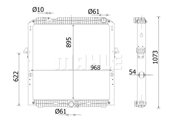 Radiator, racire motor WG2183179 WILMINK GROUP