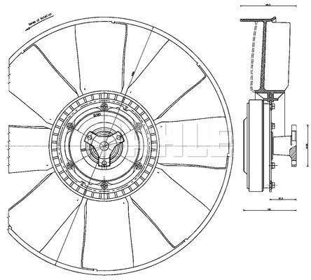 Ventilator, radiator WG2180825 WILMINK GROUP