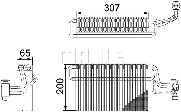 Evaporator, aer conditionat WG2370288 WILMINK GROUP