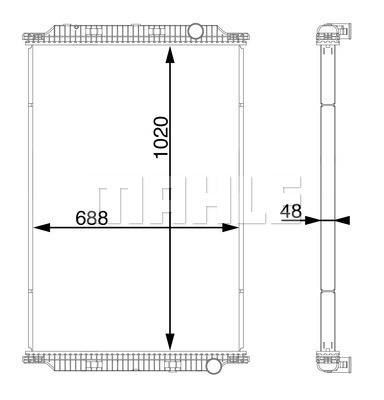 Radiator, racire motor WG2183987 WILMINK GROUP