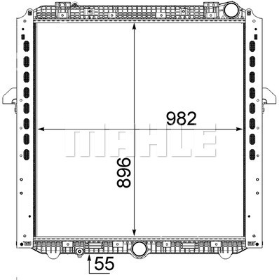 Radiator, racire motor WG2184079 WILMINK GROUP