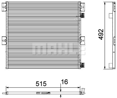 Condensator, climatizare WG2368681 WILMINK GROUP