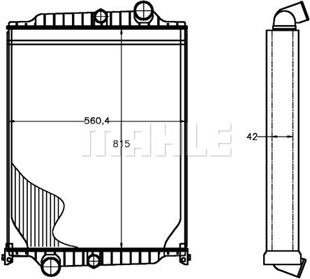 Radiator, racire motor WG2182467 WILMINK GROUP
