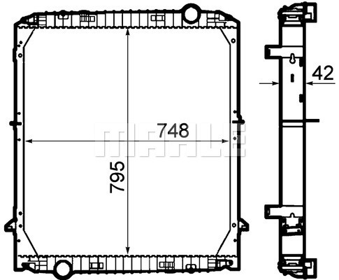 Radiator, racire motor WG2182945 WILMINK GROUP