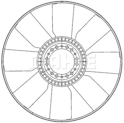 Paleta ventilator, racire motor WG2180976 WILMINK GROUP