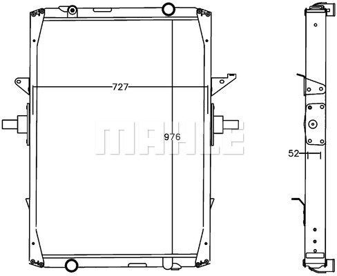 Radiator, racire motor WG2182463 WILMINK GROUP