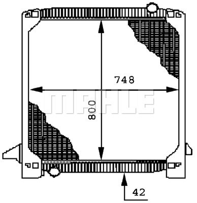 Radiator, racire motor WG2183903 WILMINK GROUP