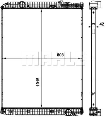 Radiator, racire motor WG2184076 WILMINK GROUP