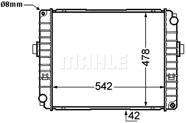 Radiator, racire motor WG2183970 WILMINK GROUP