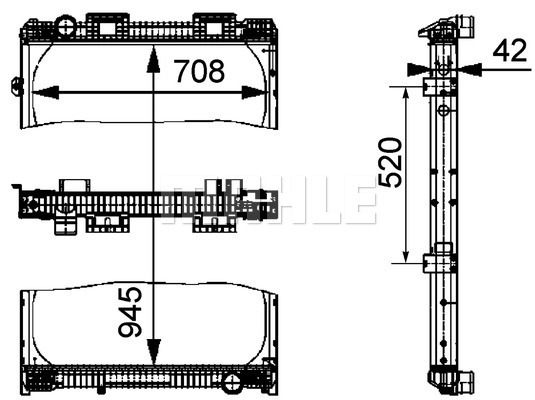 Radiator, racire motor WG2183918 WILMINK GROUP