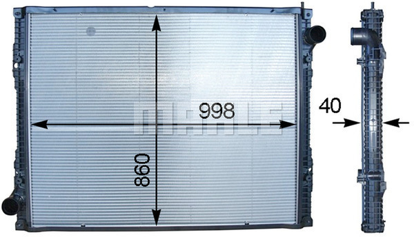 Radiator, racire motor WG2184138 WILMINK GROUP