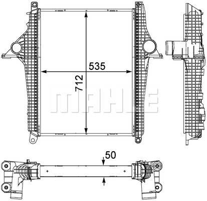 Intercooler, compresor WG2370598 WILMINK GROUP