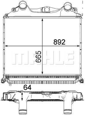 Intercooler, compresor WG2370574 WILMINK GROUP