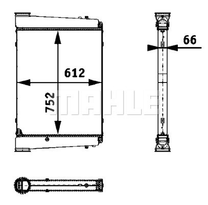 Intercooler, compresor WG2370573 WILMINK GROUP