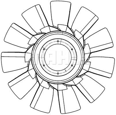 Paleta ventilator, racire motor WG2180980 WILMINK GROUP