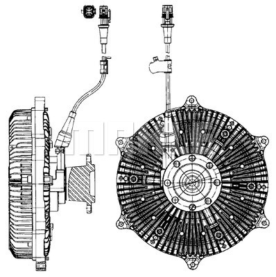 Cupla, ventilator radiator WG2180363 WILMINK GROUP