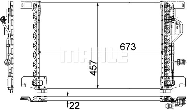 Condensator, climatizare WG2368773 WILMINK GROUP