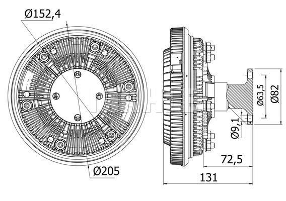 Cupla, ventilator radiator WG2180431 WILMINK GROUP