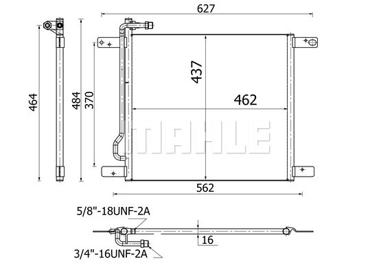 Condensator, climatizare WG2369020 WILMINK GROUP