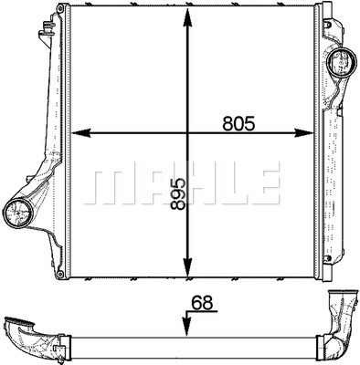 Intercooler, compresor WG2370819 WILMINK GROUP