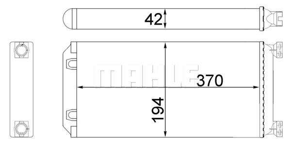 Schimbator caldura, incalzire habitaclu WG2180003 WILMINK GROUP