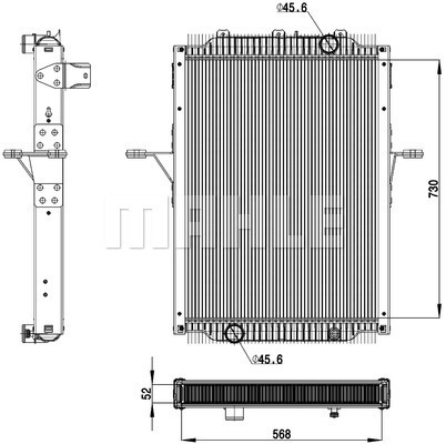 Radiator, racire motor WG2183095 WILMINK GROUP