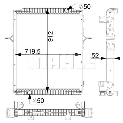 Radiator, racire motor WG2182805 WILMINK GROUP