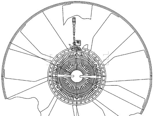 Ventilator, radiator WG2180834 WILMINK GROUP