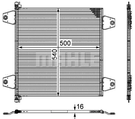 Condensator, climatizare WG2368679 WILMINK GROUP