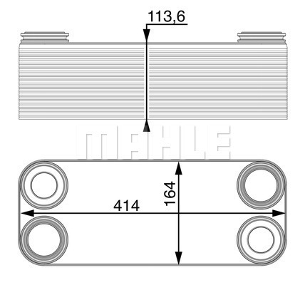Radiator racire ulei, cutie de viteze automata WG2181082 WILMINK GROUP