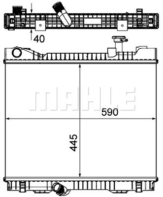 Radiator, racire motor WG2182263 WILMINK GROUP