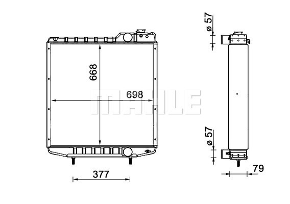 Radiator, racire motor WG2183291 WILMINK GROUP