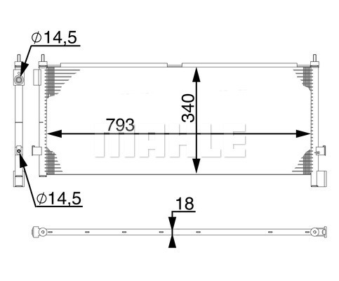 Condensator, climatizare WG2369025 WILMINK GROUP