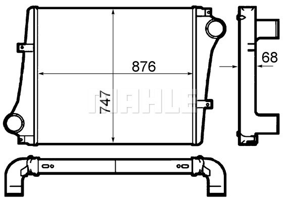 Intercooler, compresor WG2370844 WILMINK GROUP