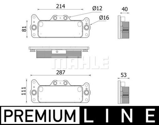 Radiator racire ulei, cutie de viteze automata WG2181172 WILMINK GROUP