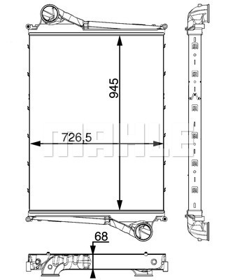Intercooler, compresor WG2370680 WILMINK GROUP