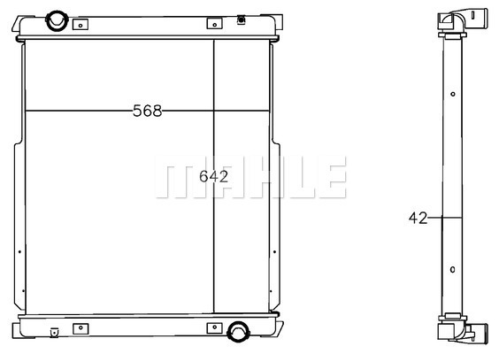 Radiator, racire motor WG2182457 WILMINK GROUP