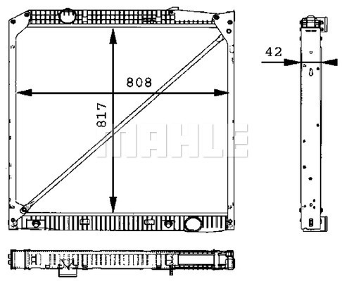 Radiator, racire motor WG2183876 WILMINK GROUP