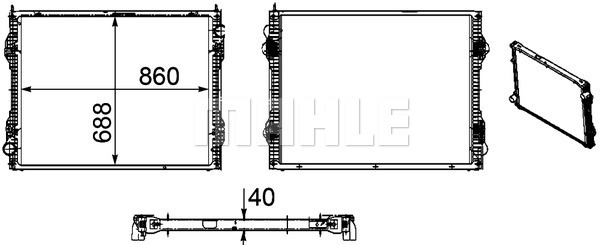Radiator, racire motor WG2182417 WILMINK GROUP