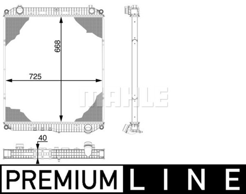 Radiator, racire motor WG2182235 WILMINK GROUP