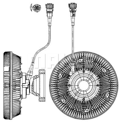 Cupla, ventilator radiator WG2180375 WILMINK GROUP