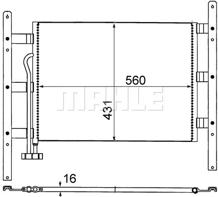 Condensator, climatizare WG2369019 WILMINK GROUP