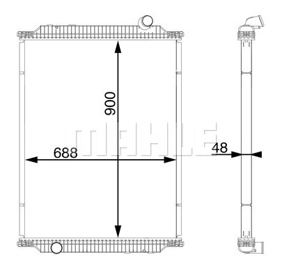 Radiator, racire motor WG2183931 WILMINK GROUP
