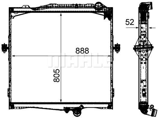 Radiator, racire motor WG2183086 WILMINK GROUP