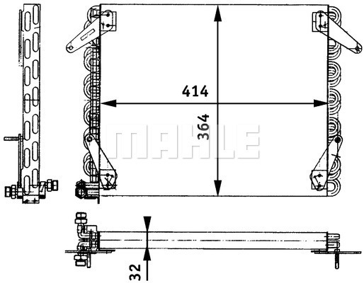Condensator, climatizare WG2369110 WILMINK GROUP