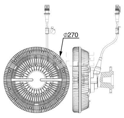 Cupla, ventilator radiator WG2180392 WILMINK GROUP